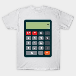 Accountant Costume Outfit Math Calculator T-Shirt